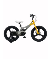 Bicicletă pentru copii Qntule 14 inch, negru–galben
